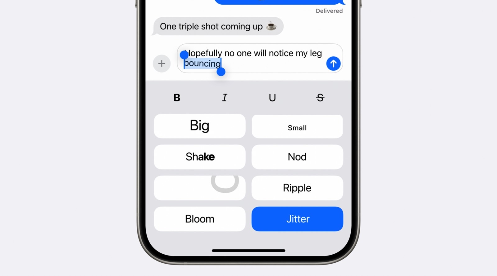 iOS 18: Did someone say animate each iMessage word?