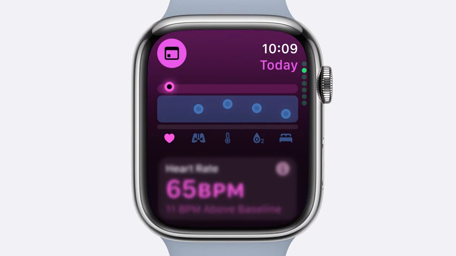 The new Vitals app avaialble in watchOS 11.