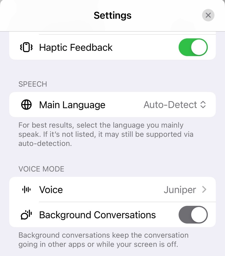 ChatGPT voice just got a big privacy upgrade for background conversations