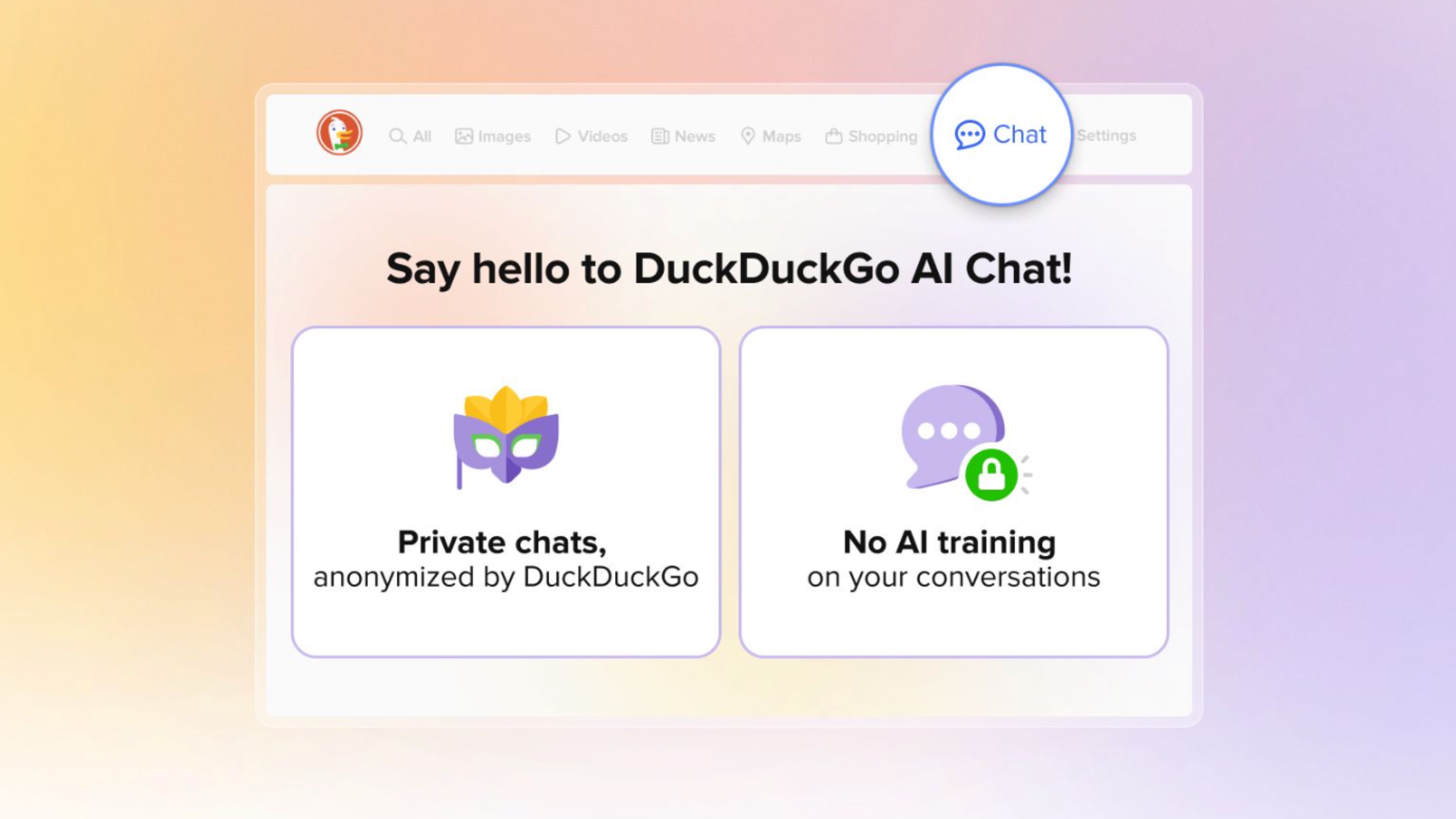 New DuckDuckGo AI Chat feature finally makes ChatGPT private