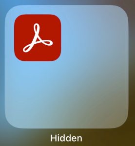 The Hidden folder in the App Gallery can be unlocked with Face ID.