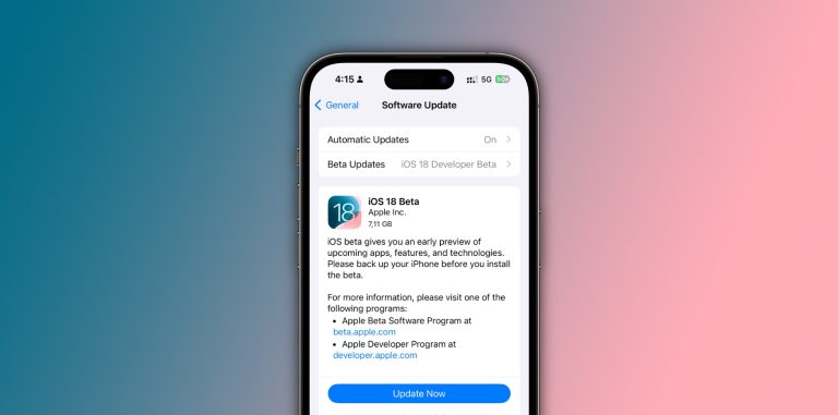 iOS 18 beta download