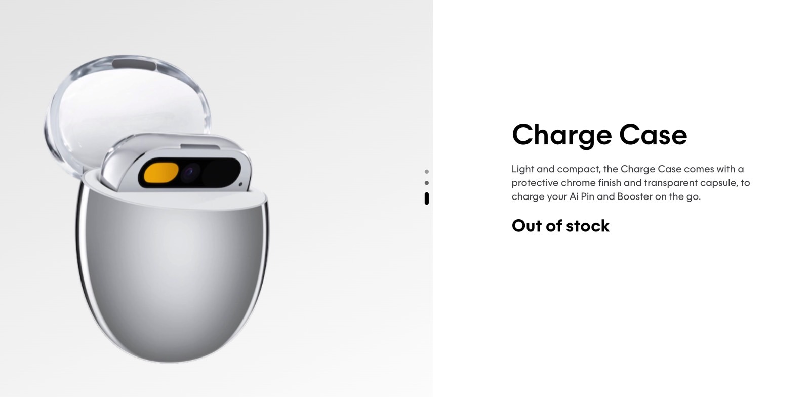 Humane Ai Pin Charge Case accessory is no longer available to purchase.