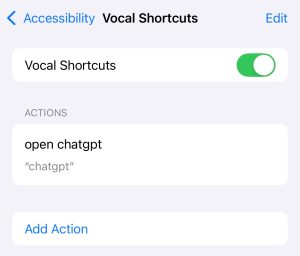 You'll find all your Vocal Shortcuts in the Vocal Shortcuts menu.