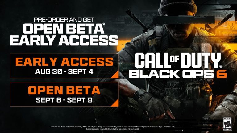 Call of Duty: Black Ops 6 multiplayer beta schedule.
