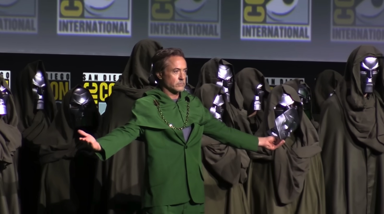 The Doctor Doom reveal at Comic-Con 2024.