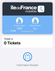 Apple Wallet will show your Navigo card on iPhone, and your ticket balance.