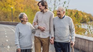 why humans shrink elderly with young man, why humans shrink