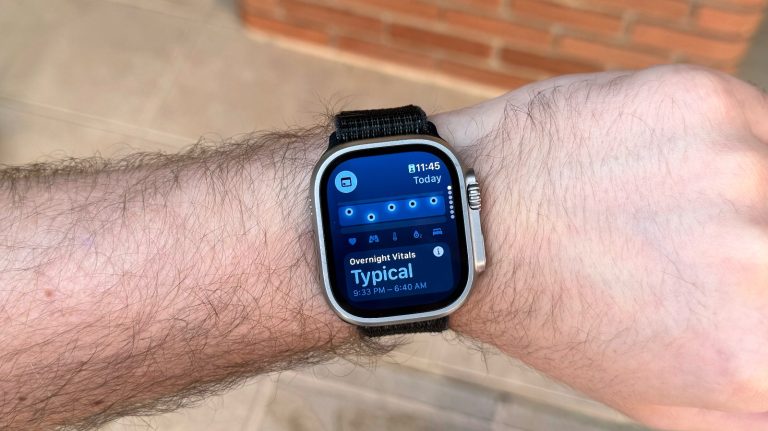 watchOS 11 Vital app in action