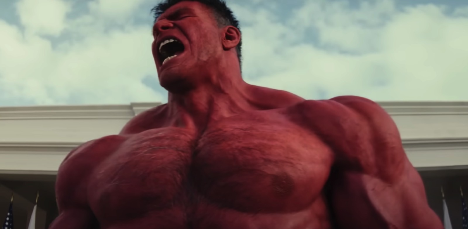 Red Hulk (Harrison Ford) in Marvel's 85th anniversary clip.