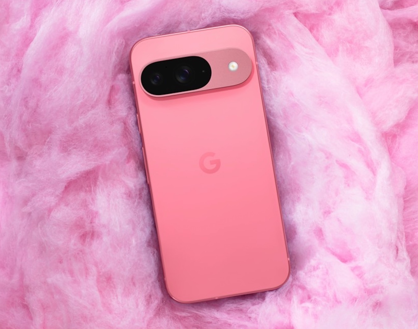 The Pixel 9 in pink.