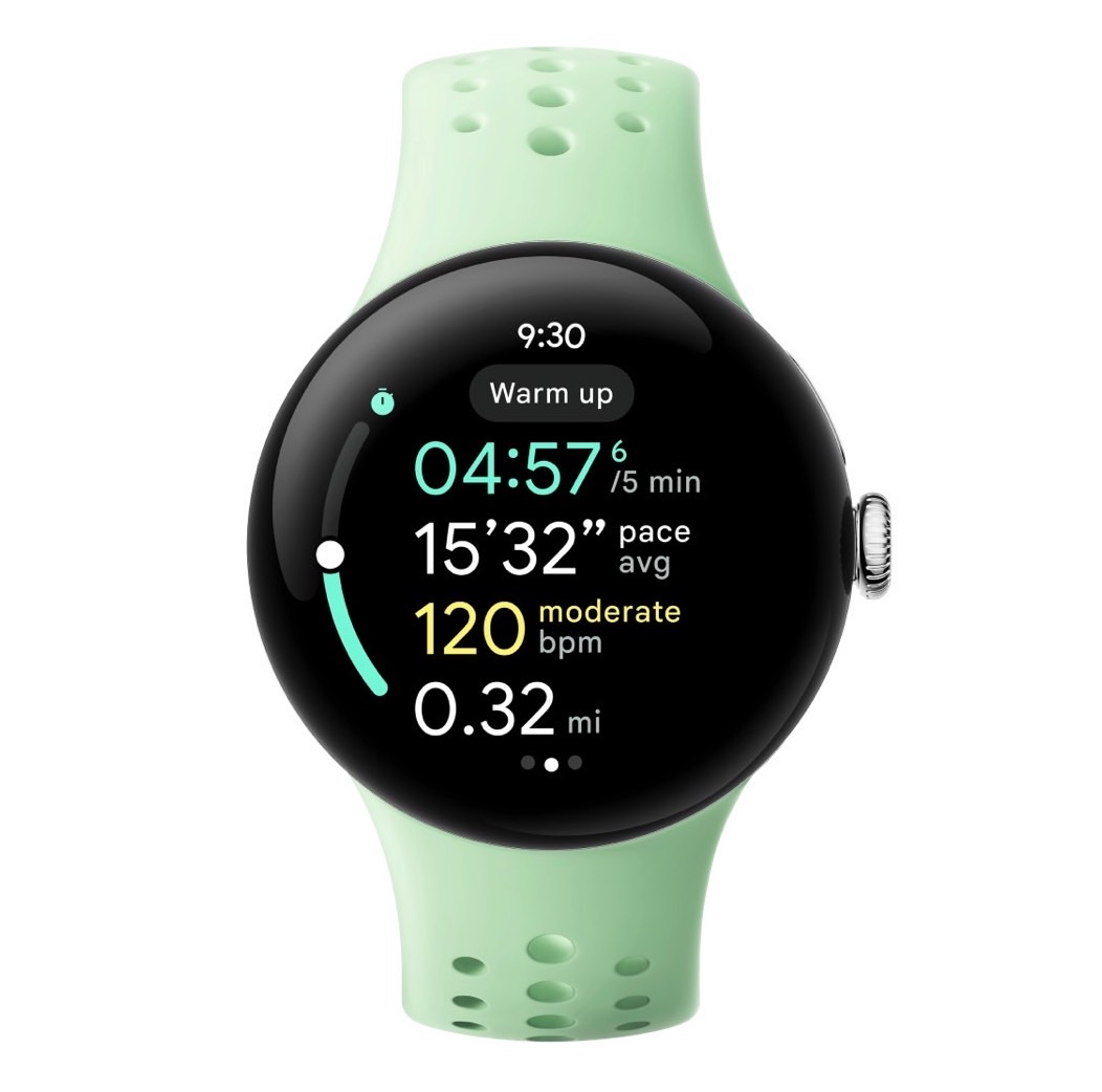 Pixel Watch 3 running information.