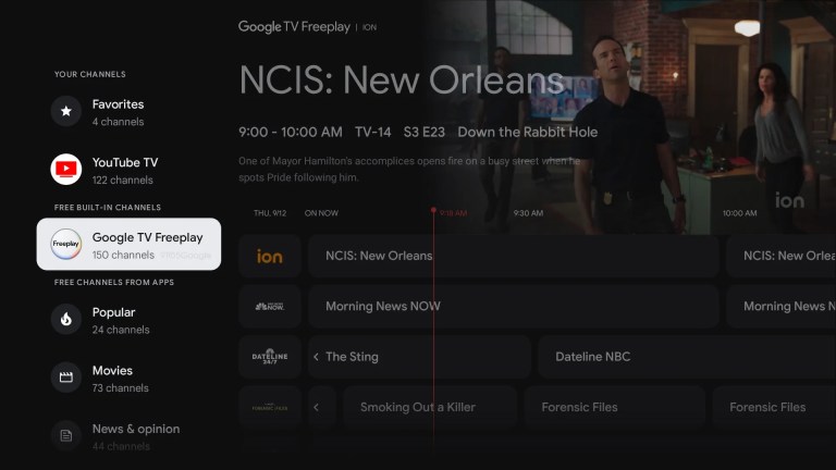 Google TV Freeplay now provides over 150 reside TV channels without spending a dime