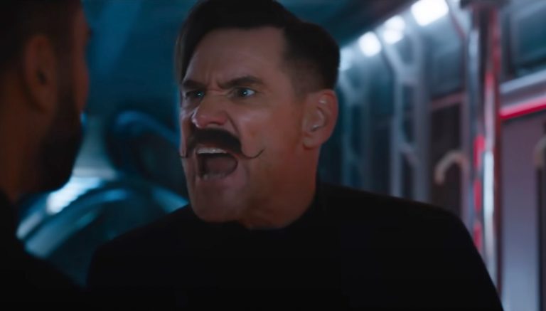 Sonic the Hedgehog Jim Carrey as Dr. Robotnik in Sonic the Hedgehog.