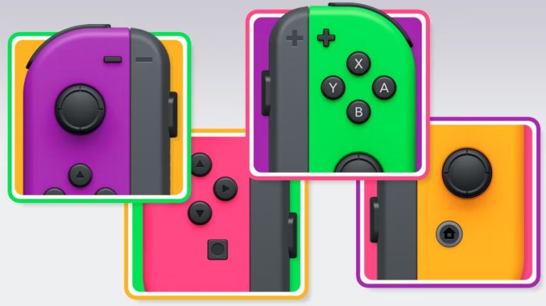 Nintendo Switch Joy-Con controllers.