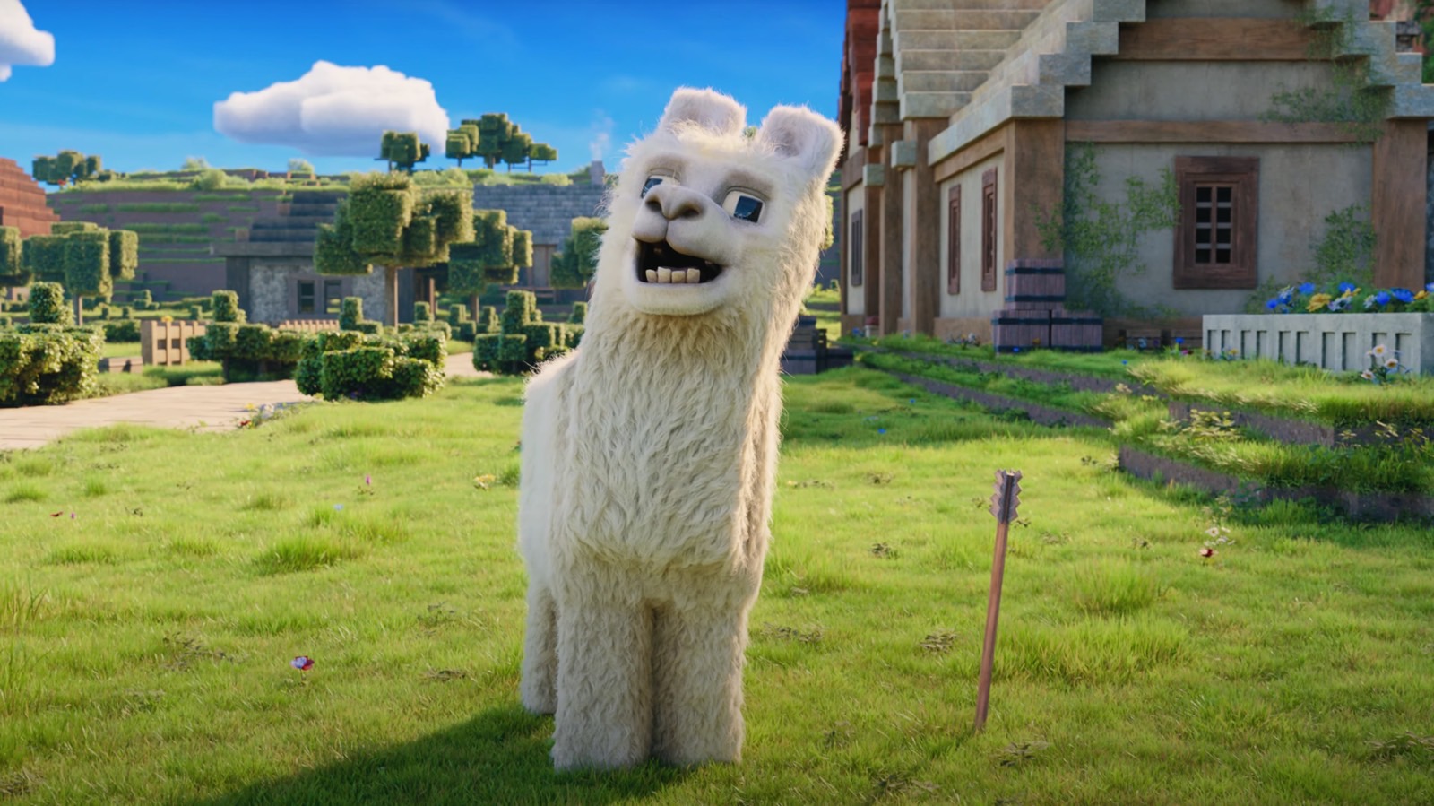 I sure love this white Minecraft llama.