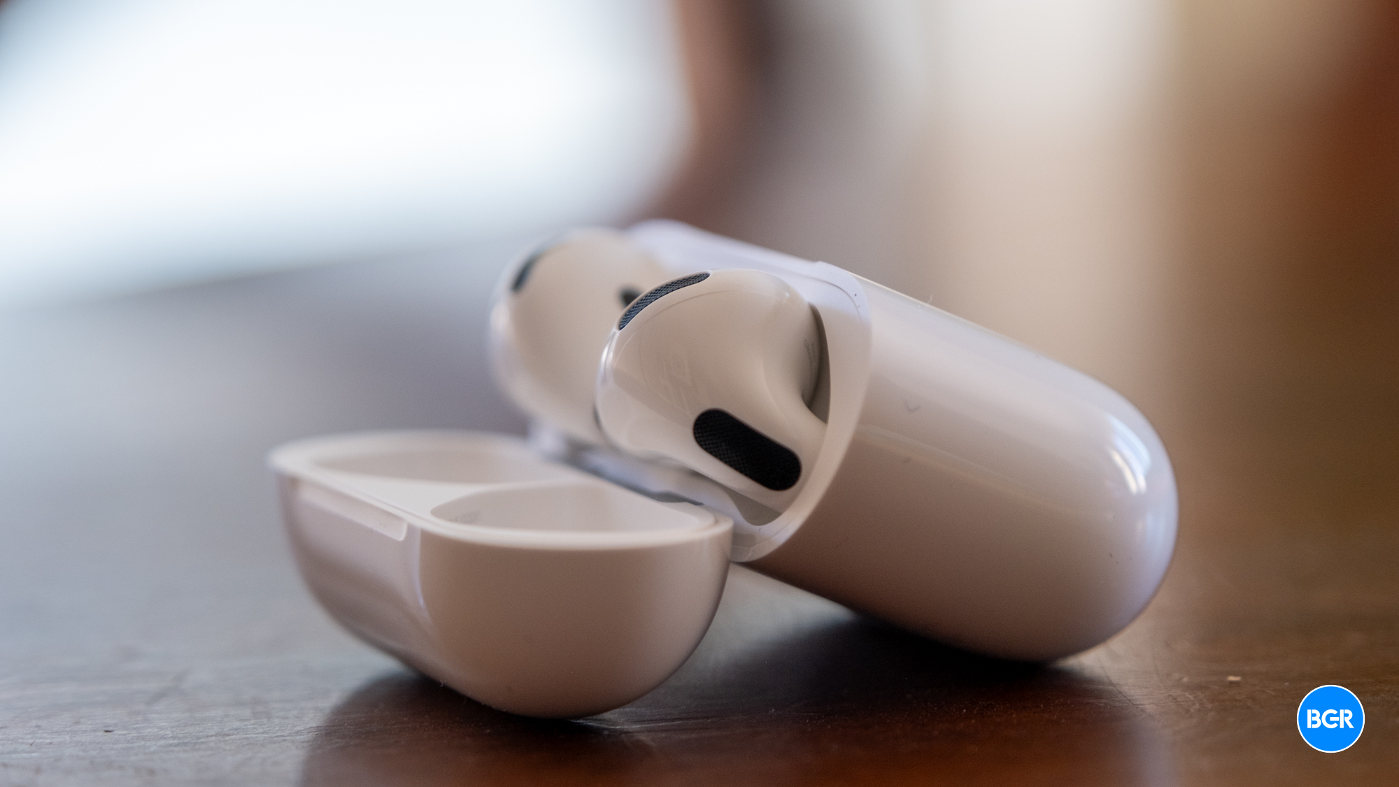 AirPods 4 with Active Noise Cancellation in a charging case