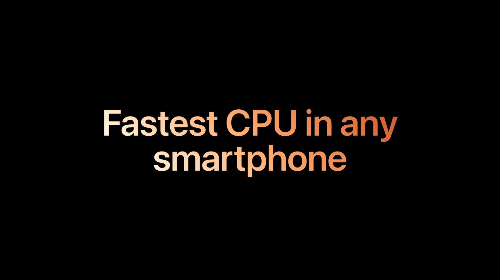 Apple said on stage the A18 Pro chip has the "fastest CPU in any smartphone."