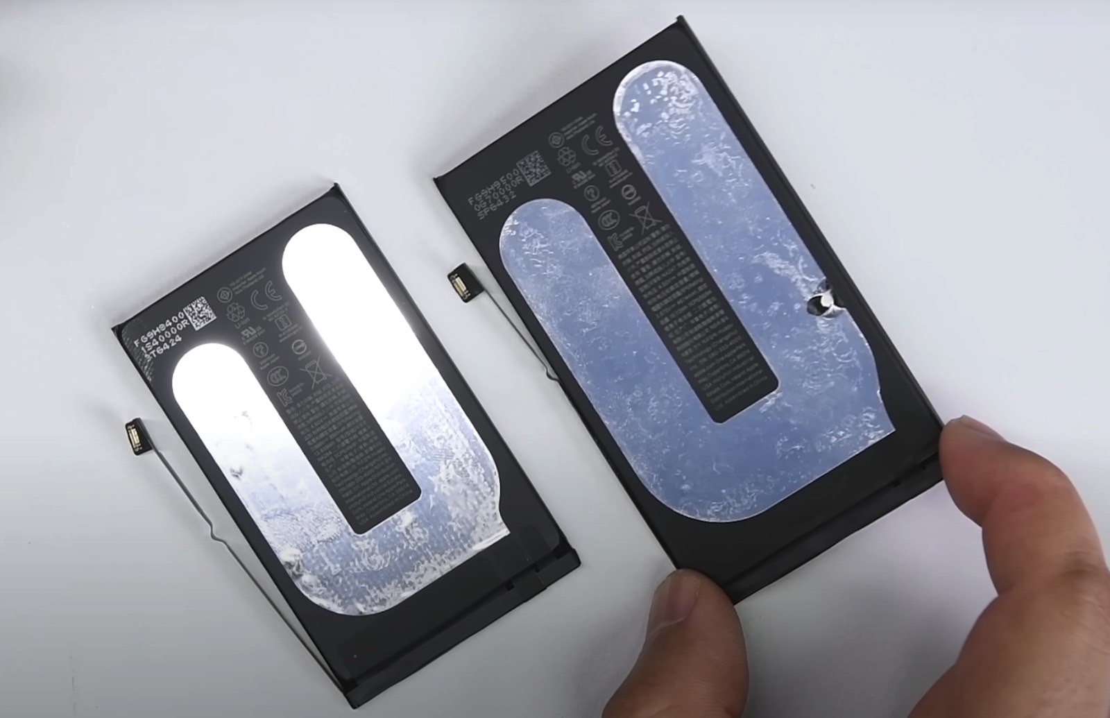 The iPhone 16 and 16 Plus batteries feature special glue that responds to electricity.