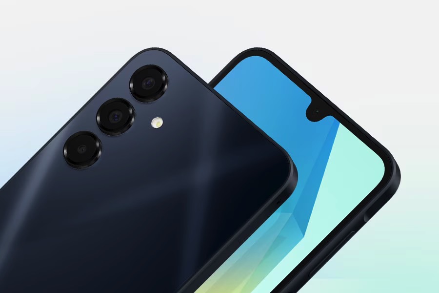 Galaxy A16 display notch and camera system.