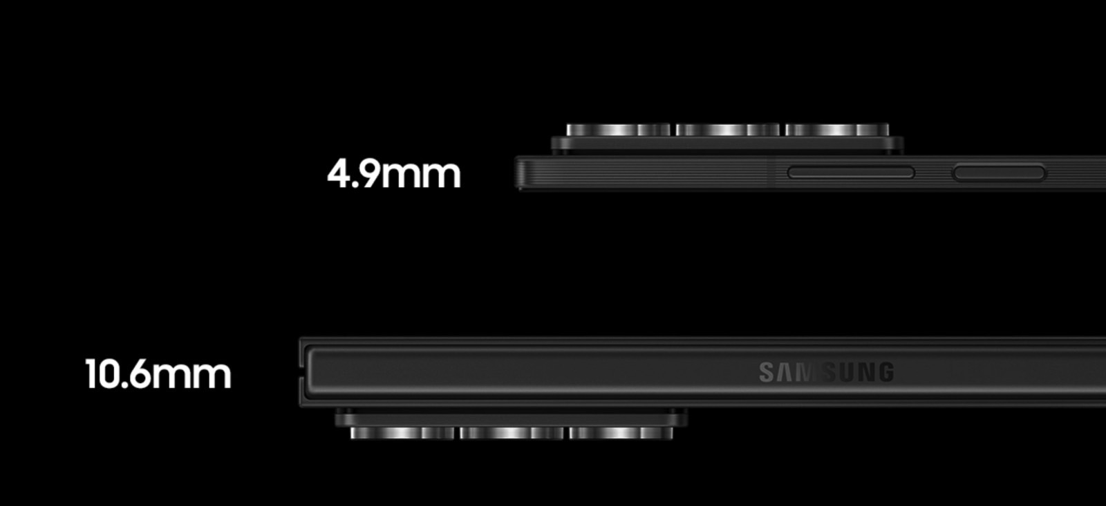 Samsung Galaxy Z Fold SE: Thickness measurements.