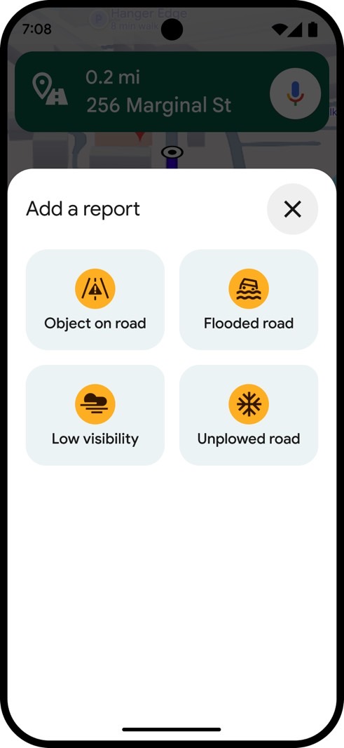 Google Maps will support incident reports for weather disruptions.