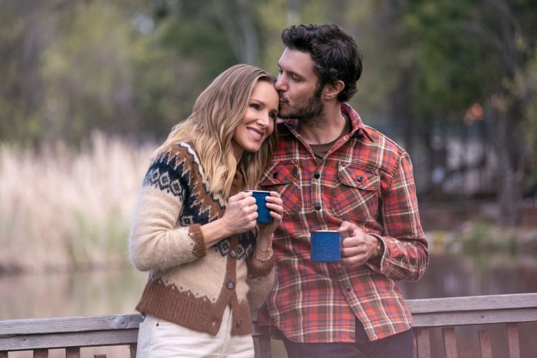 Kristen Bell and Adam Brody in Nobody Wants This on Netflix