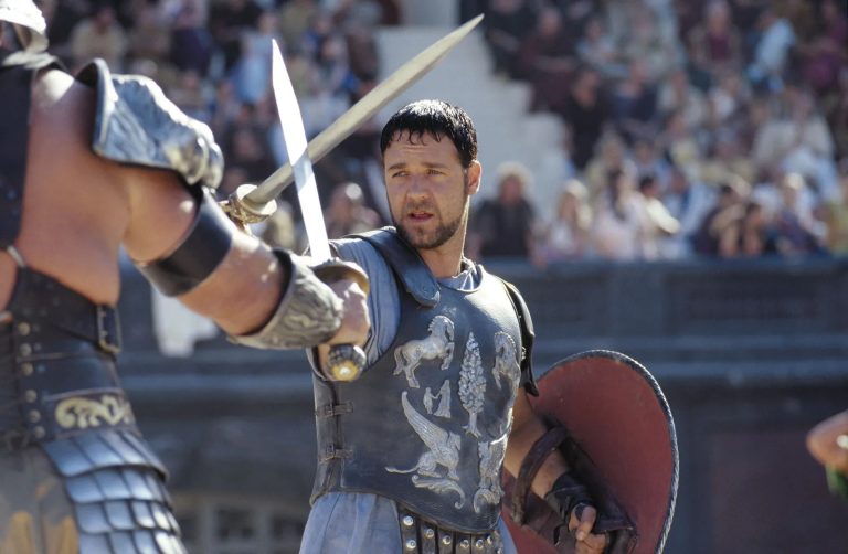 Russell Crowe in Gladiator.