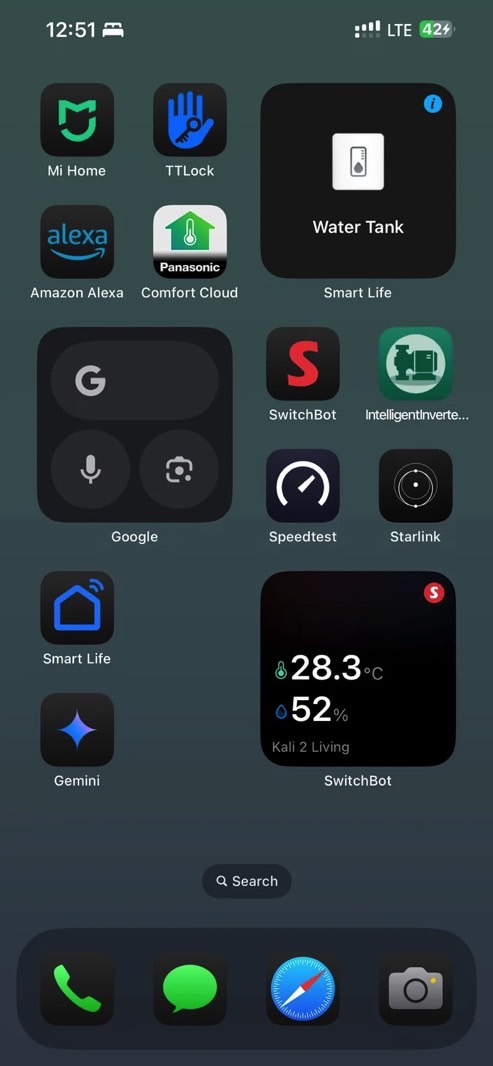 Google Gemini app installed on an iPhone.