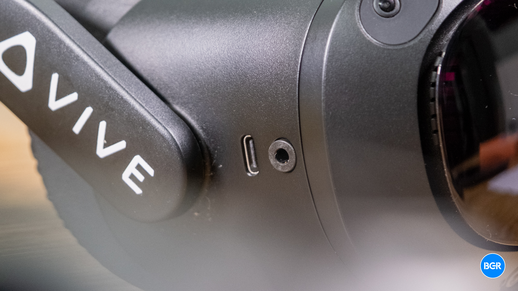 Ports on the HTC Vive Focus Vision.