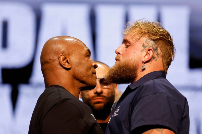 Mike Tyson and Jake Paul