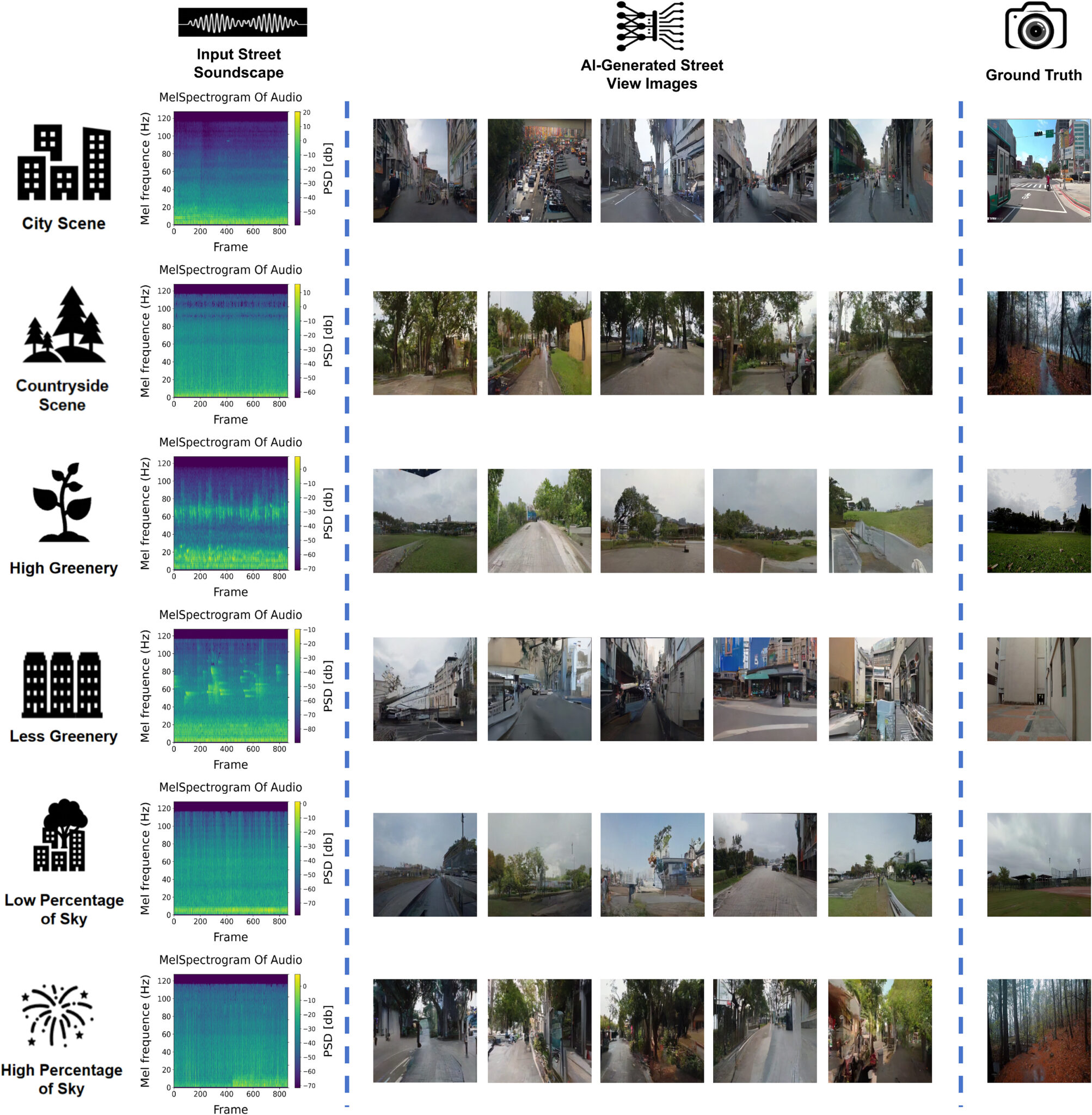 sound-based AI image generator comparison to real world images