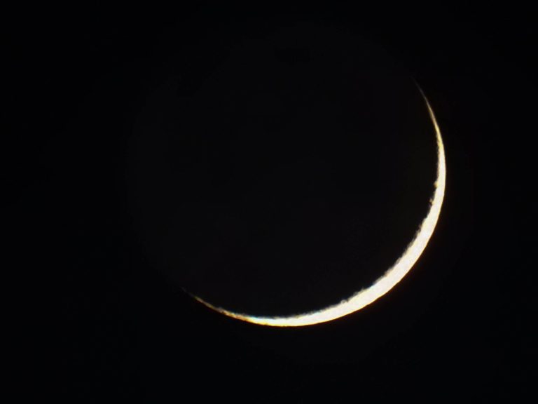 rare black moon (new moon) in the sky