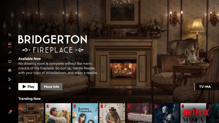 Bridgerton: Fireplace is now streaming on Netflix.