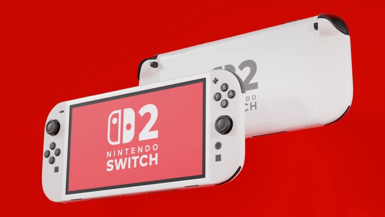 Nintendo Switch 2 concept in white colorway.