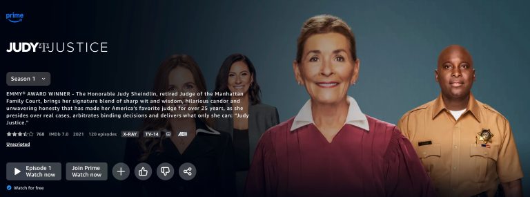 Judy Justice on Amazon Prime Video