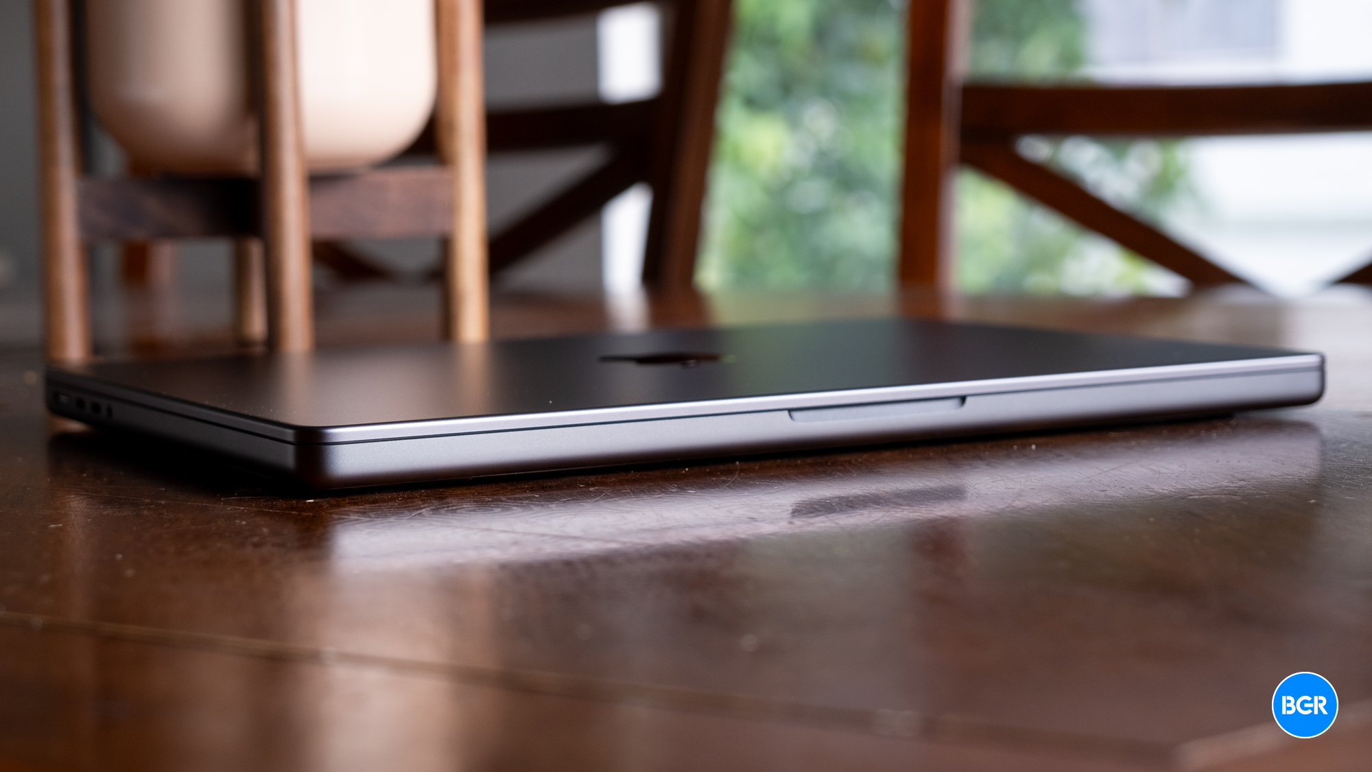 M4 MacBook Pro folded on a table