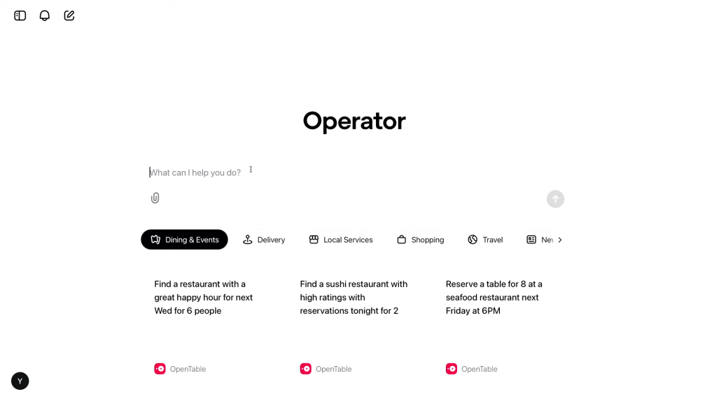 OpenAI launches Operator AI agent.