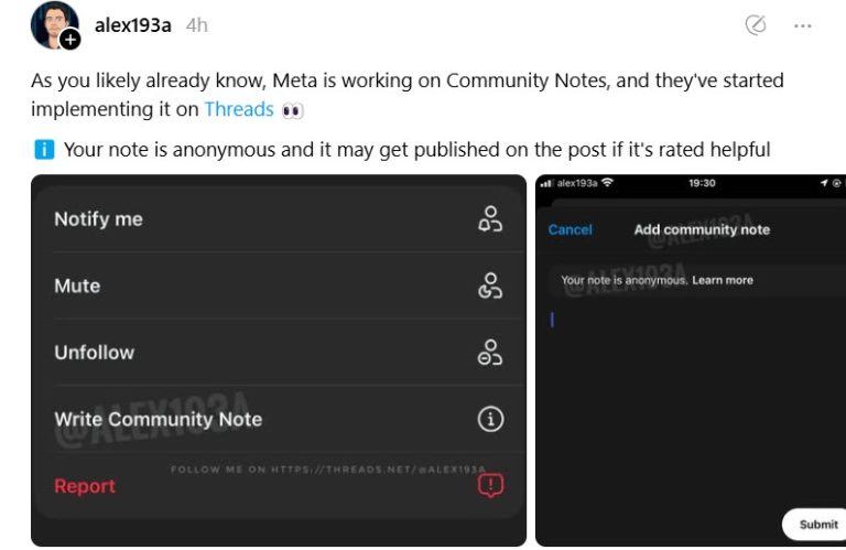 Community Notes are coming to Threads.