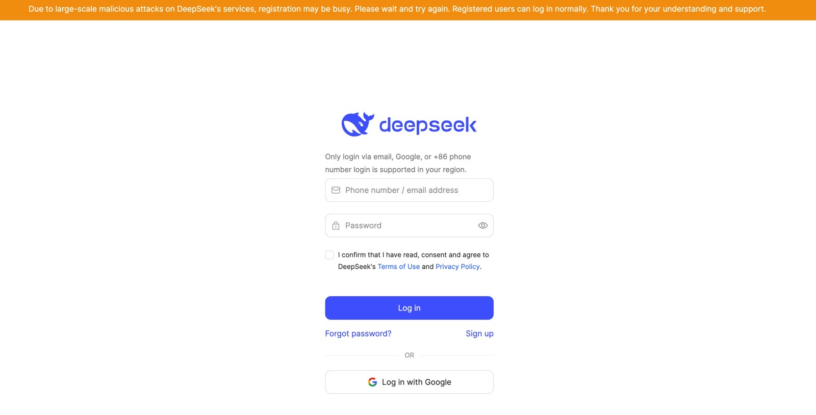 Here’s why DeepSeek won’t let you sign up for its breakthrough AI right now