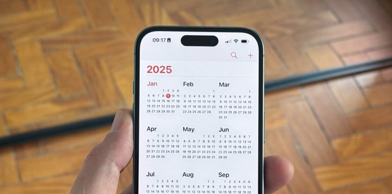 iPhone 16 running iOS 18.2 with the Calendar app opened