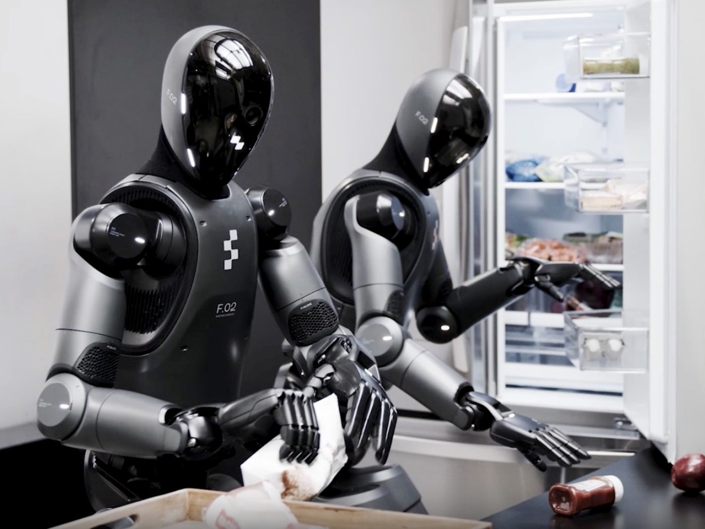 Figure Helix Making Food In a Kitchen