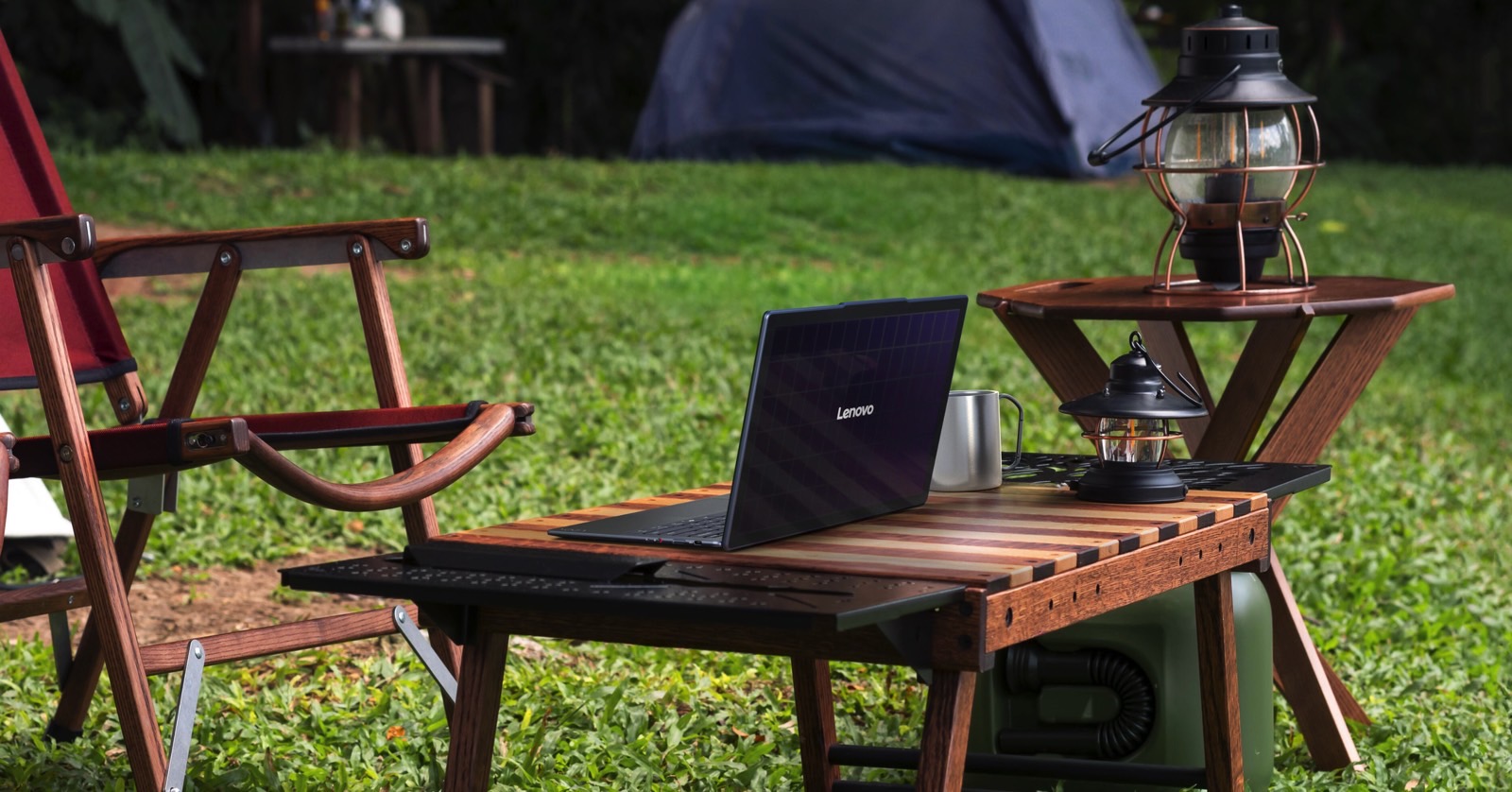 Lenovo Yoga Solar PC concept on a table.