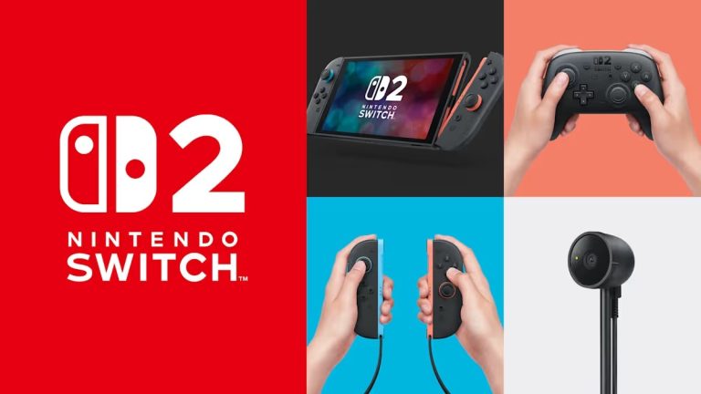 Nintendo Switch 2 and its accessories.