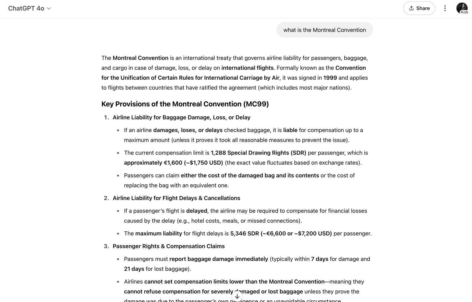 ¿Cuál es la convención de Montreal?