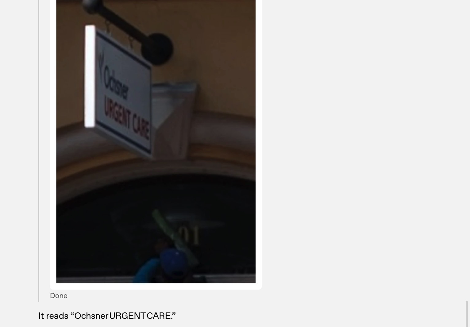 o3 zoomed in and read the sign.