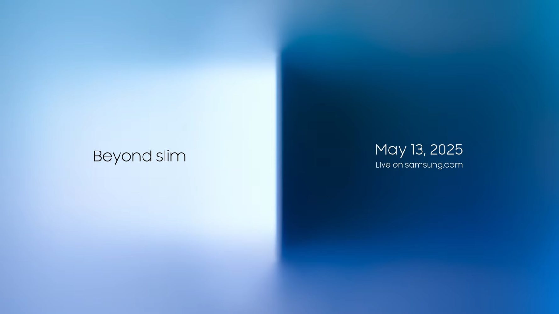 Galaxy S25 Edge will get its own live event on May 12th