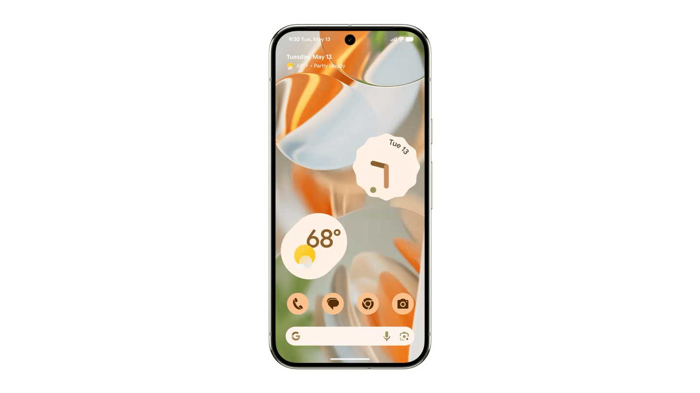 Android 16 Material 3 Expressive design: The background blur.