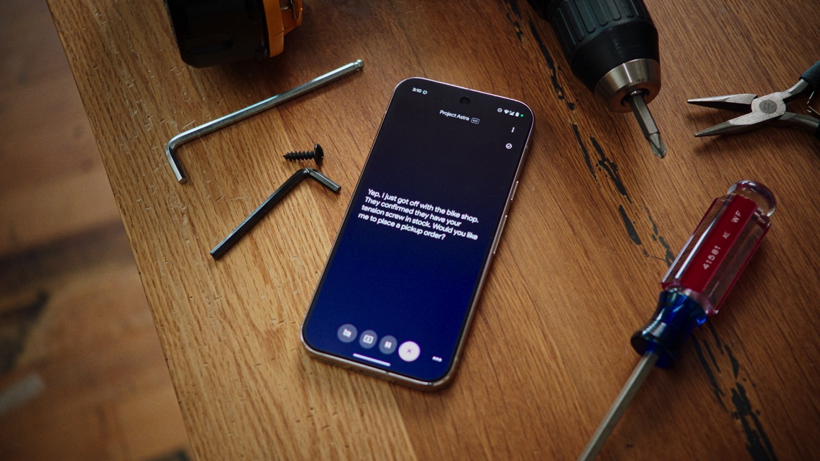 Gemini Live: Making a call on behalf of the user.