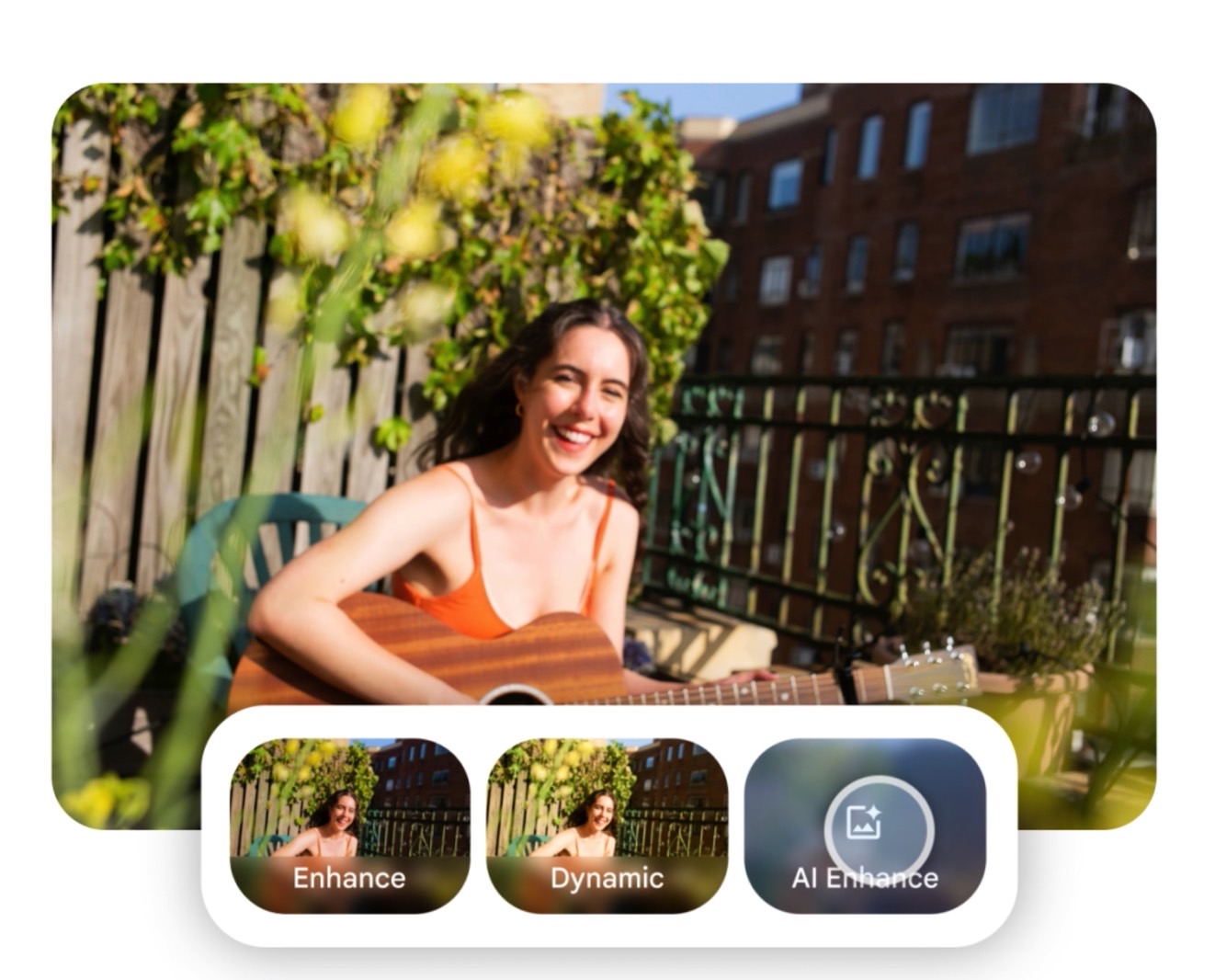 AI can apply bulk edits to the entire photo.